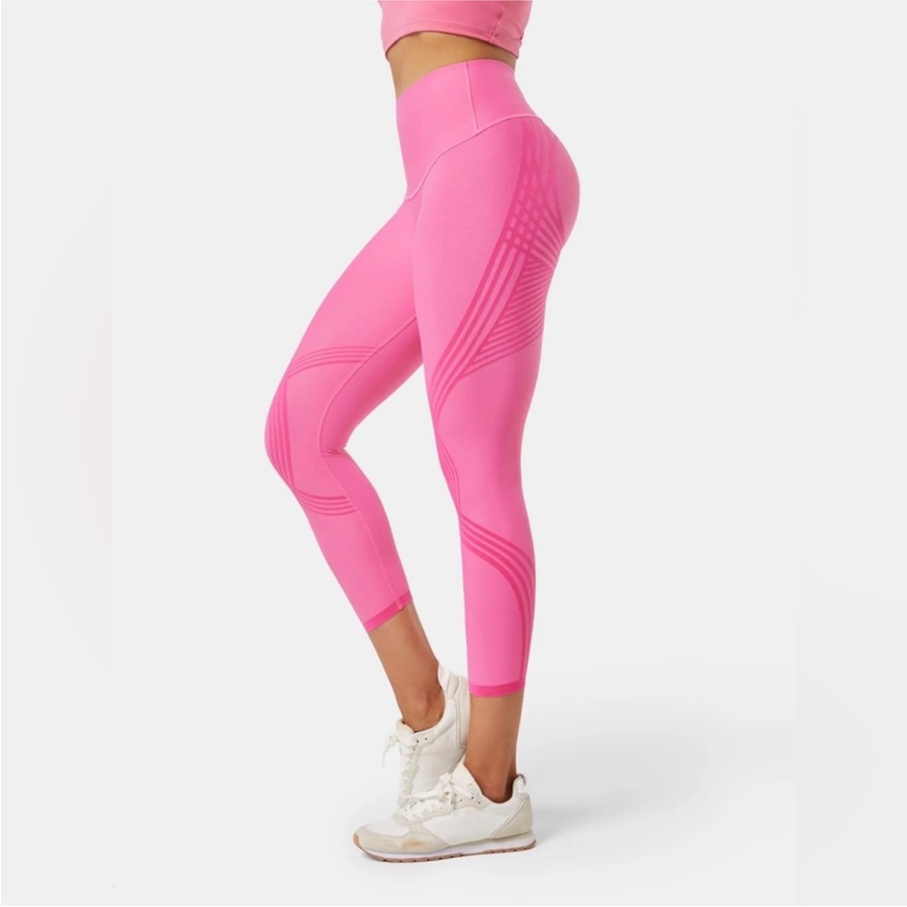 Fanka Women's Pink High-Waisted Leggings- reversible